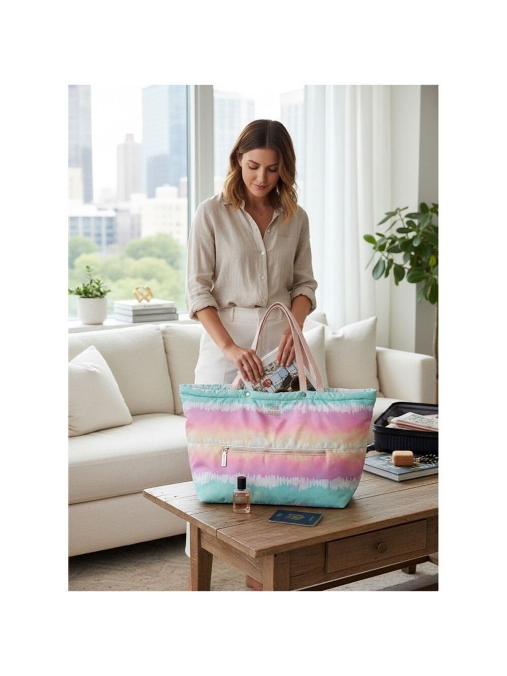 Steve Madden Tie-Dye Weekender Tote Bag NWOT